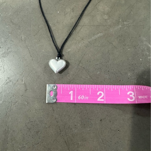 BRANDY MELVILLE Winter White Pouch w/ Red Heart Pattern& heart necklace combo❤️ - Picture 7 of 9